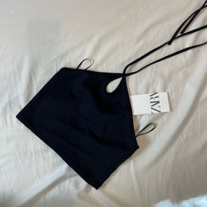 Zara Keyhole Halter Top